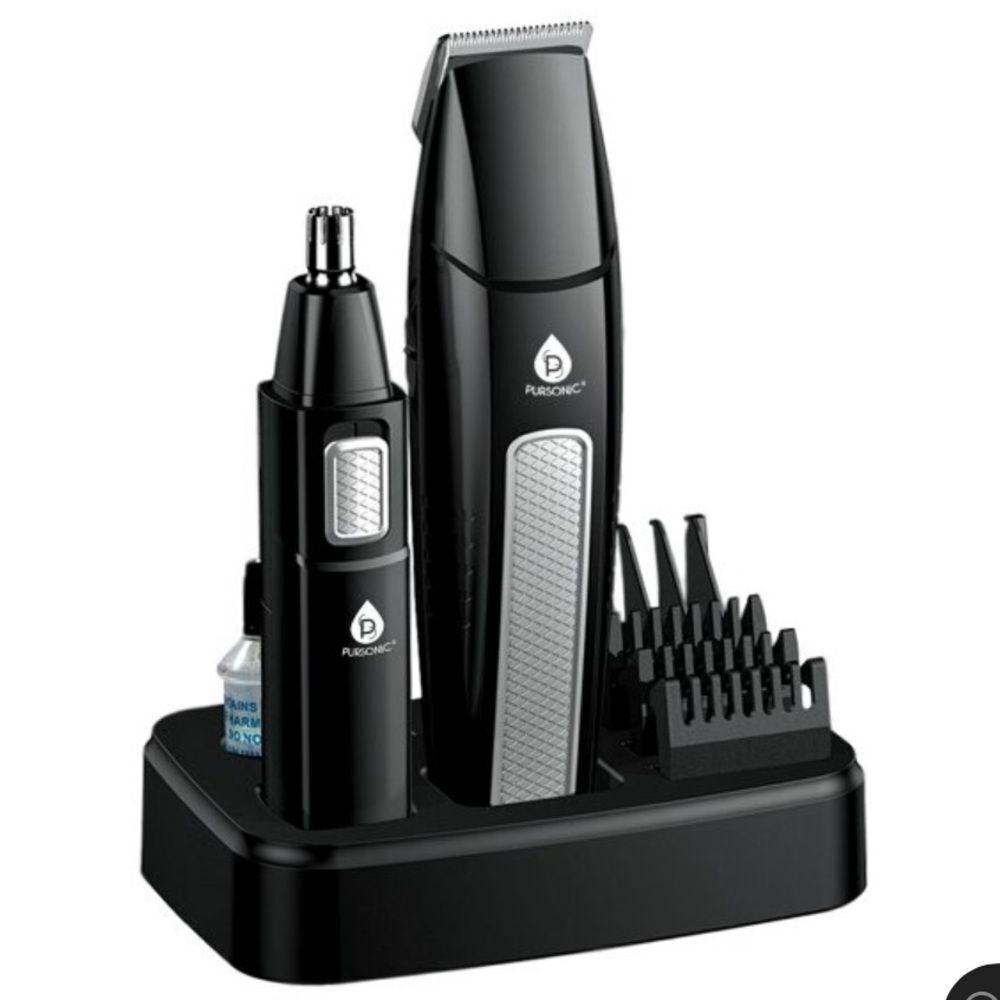 Pursonic Mario Lopez Men’s Grooming Kit Box. 10 Piece in Black. New in Box!